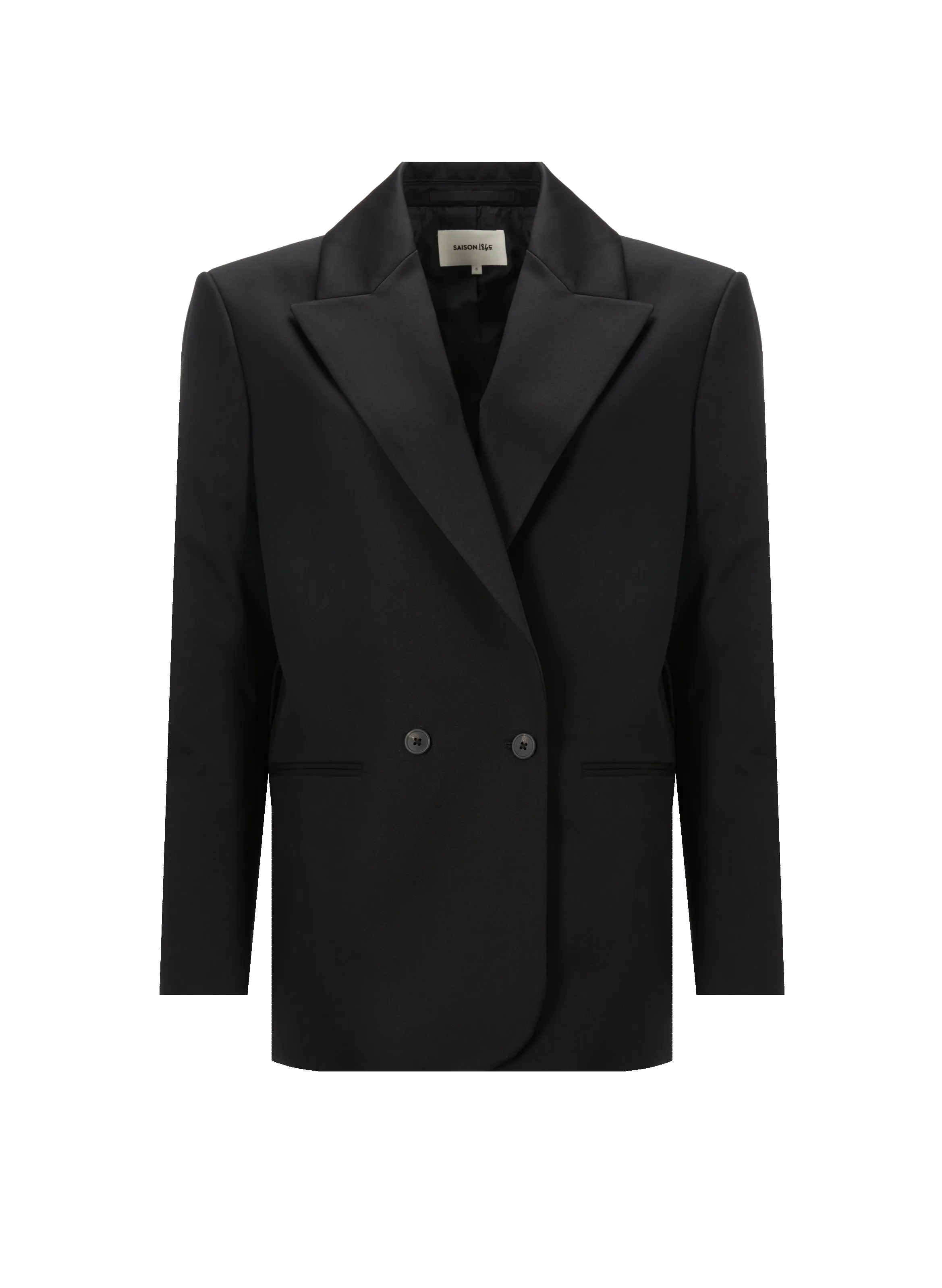 1865 Saison Wool and Cotton Jacket in Black.