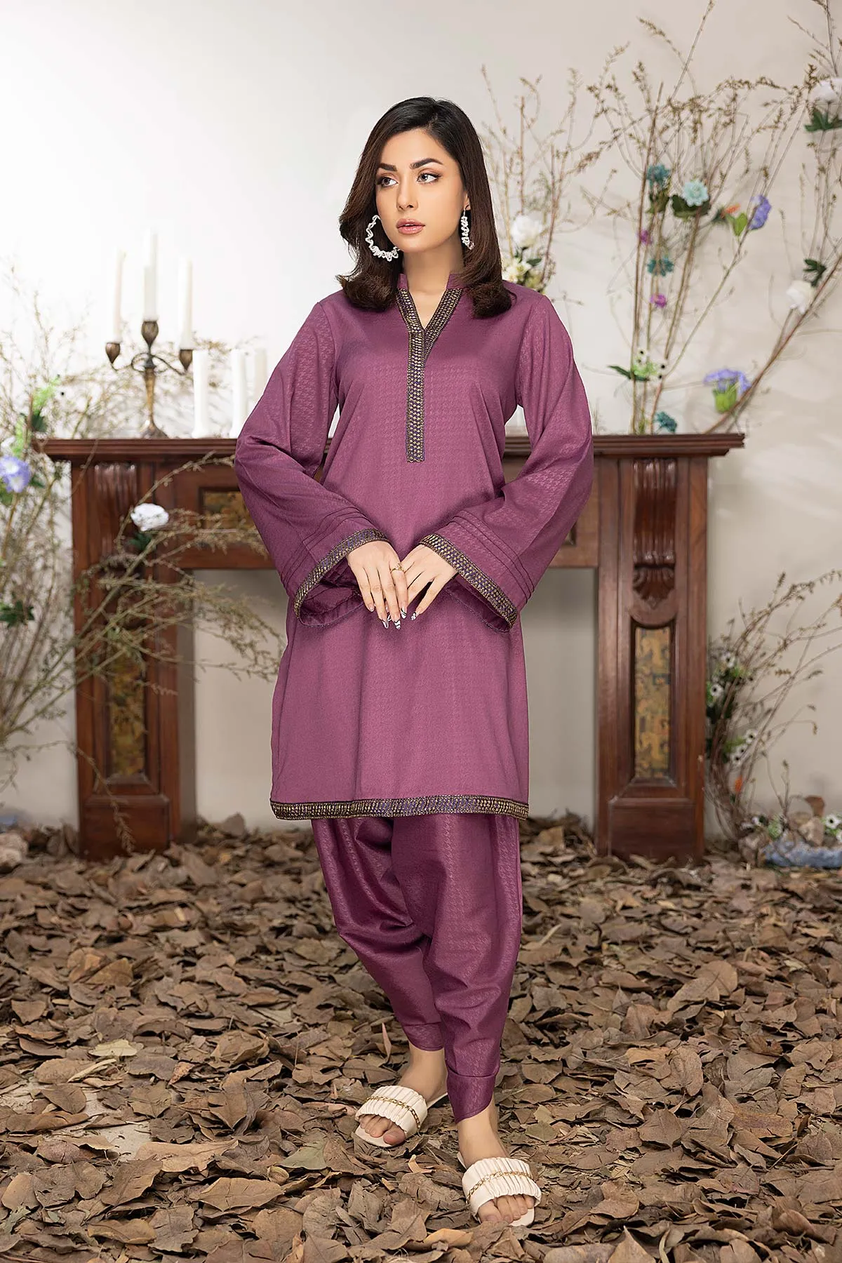 Silk shirt and trouser set CNP22-35-S