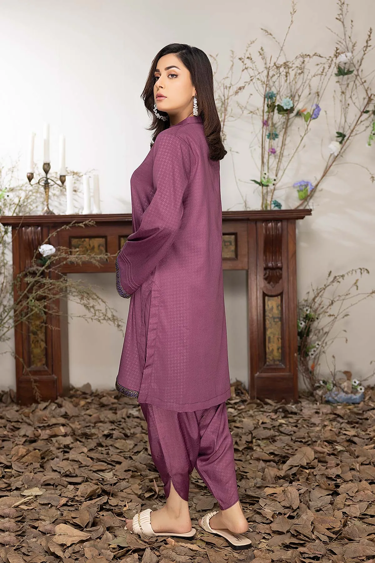 Silk shirt and trouser set CNP22-35-S