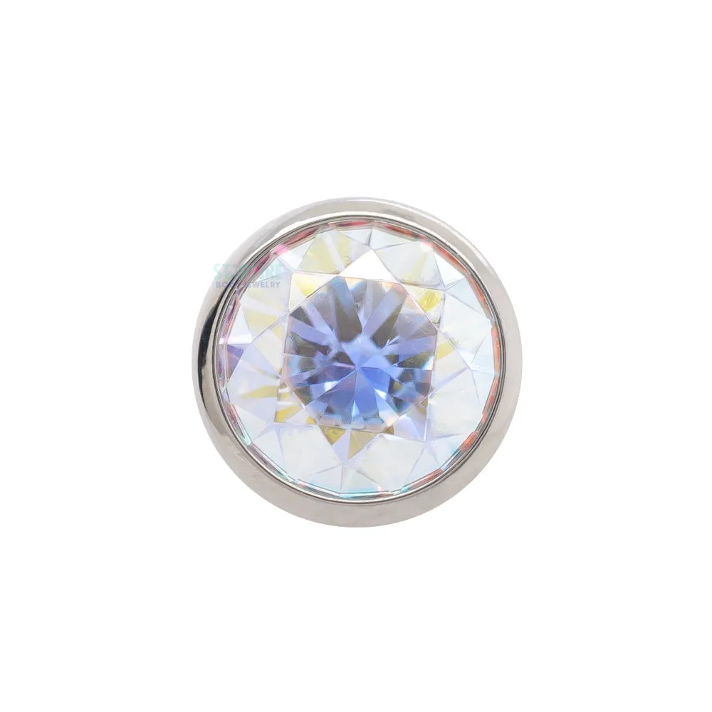 2.5mm Low Profile Gem Ball Threaded Jewelry End