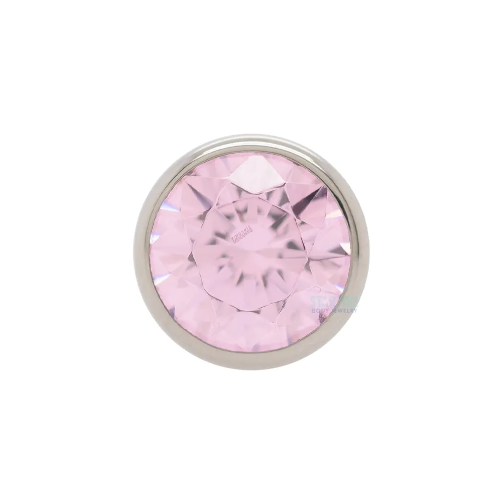 2.5mm Low Profile Gem Ball Threaded Jewelry End