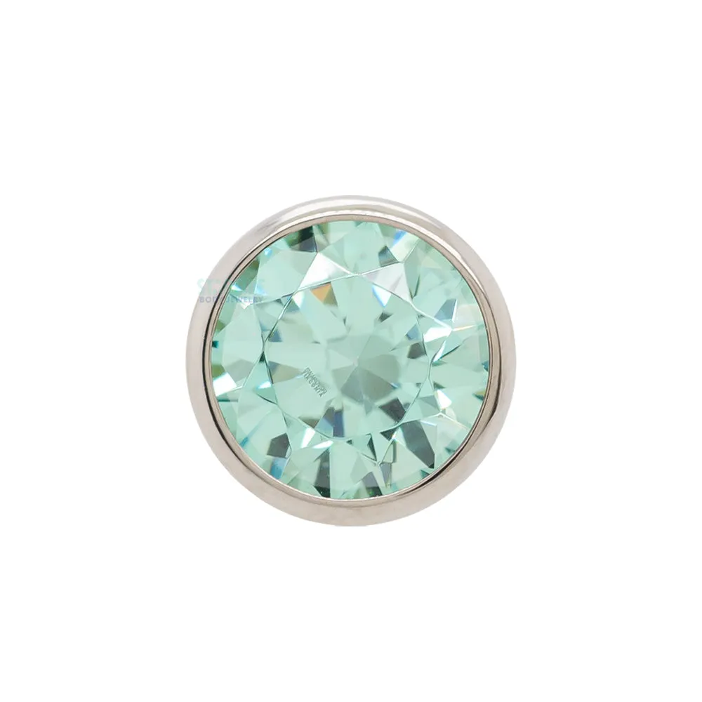 2.5mm Low Profile Gem Ball Threaded Jewelry End