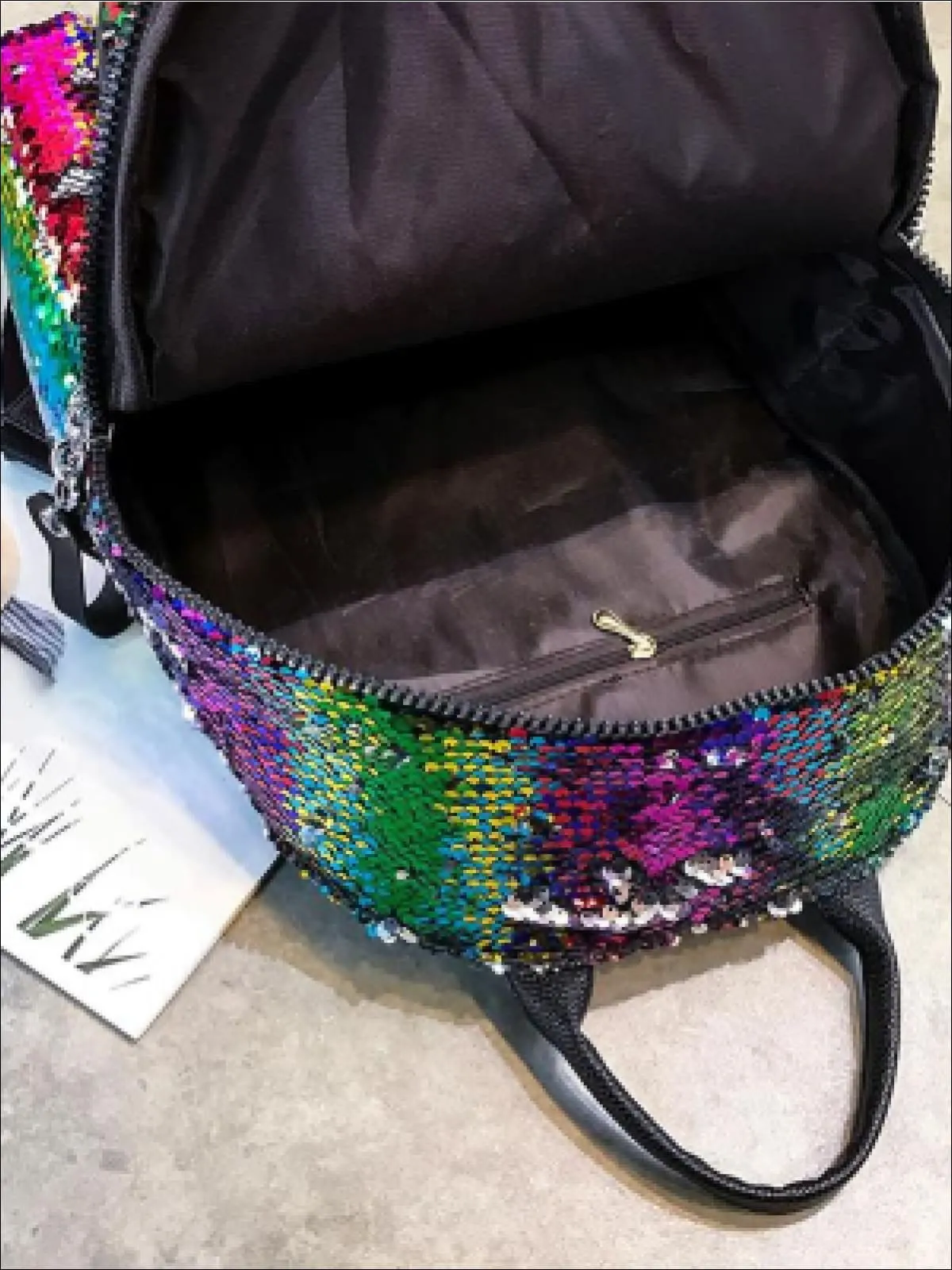 5 Sparkly Sequin Backpack with Multiple Colors