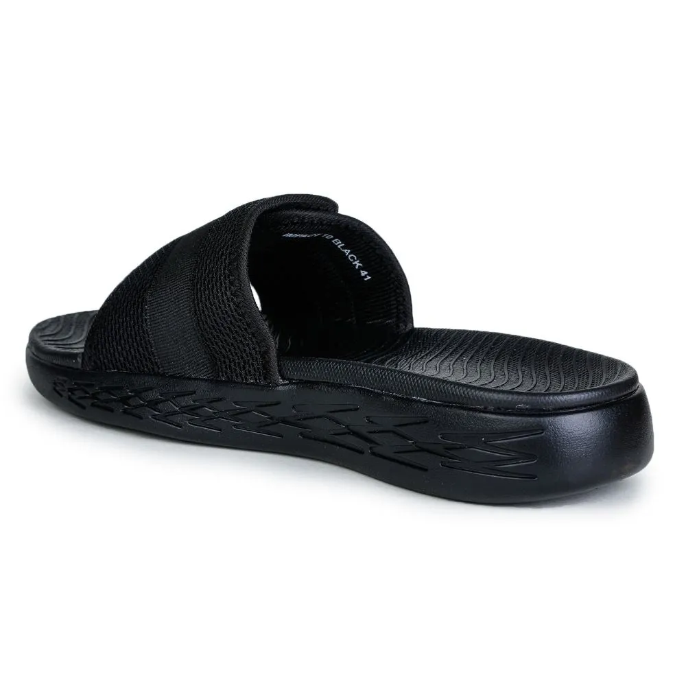 A-HA By Liberty Black Slides For Men IMPACT-10