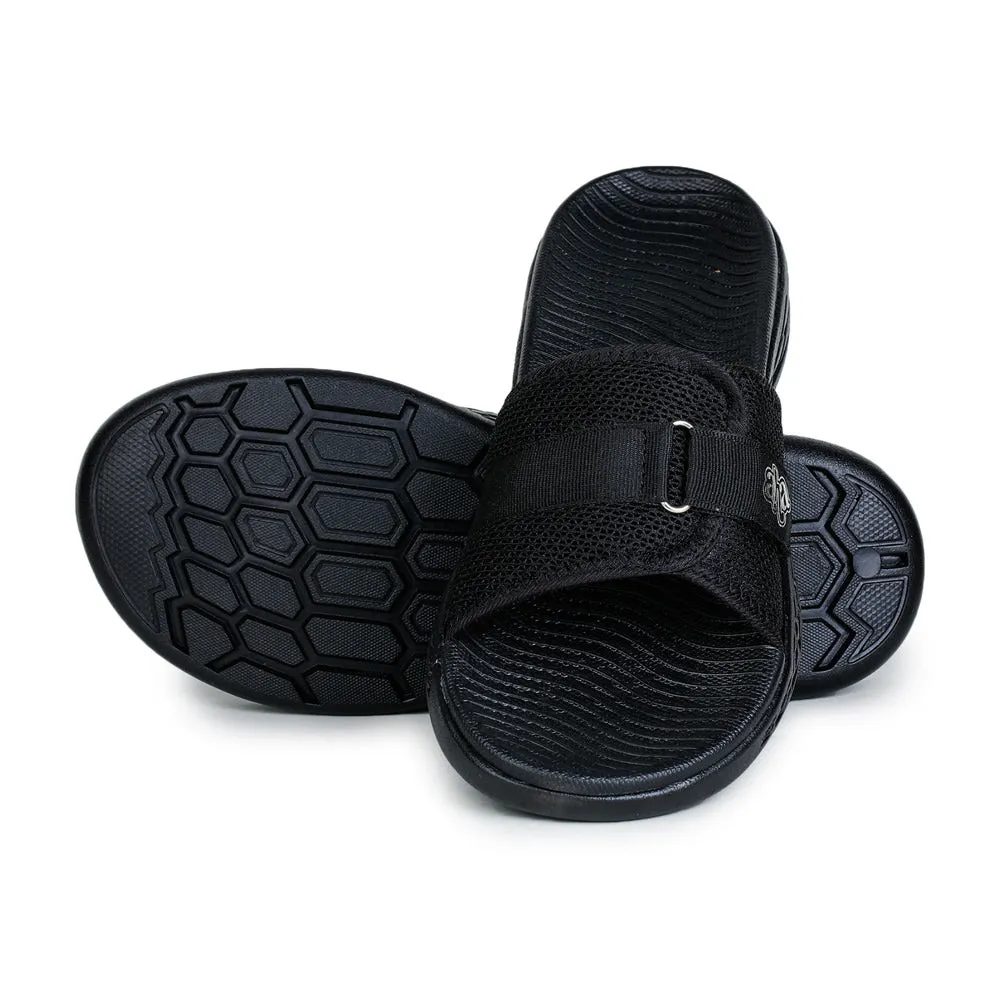 A-HA By Liberty Black Slides For Men IMPACT-10