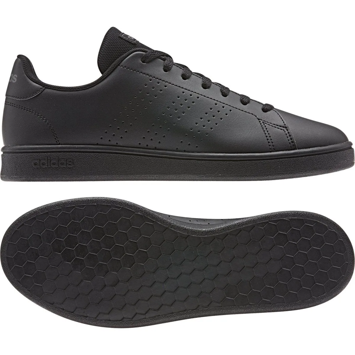 Adidas Men's Advantage Base Black Shoe.