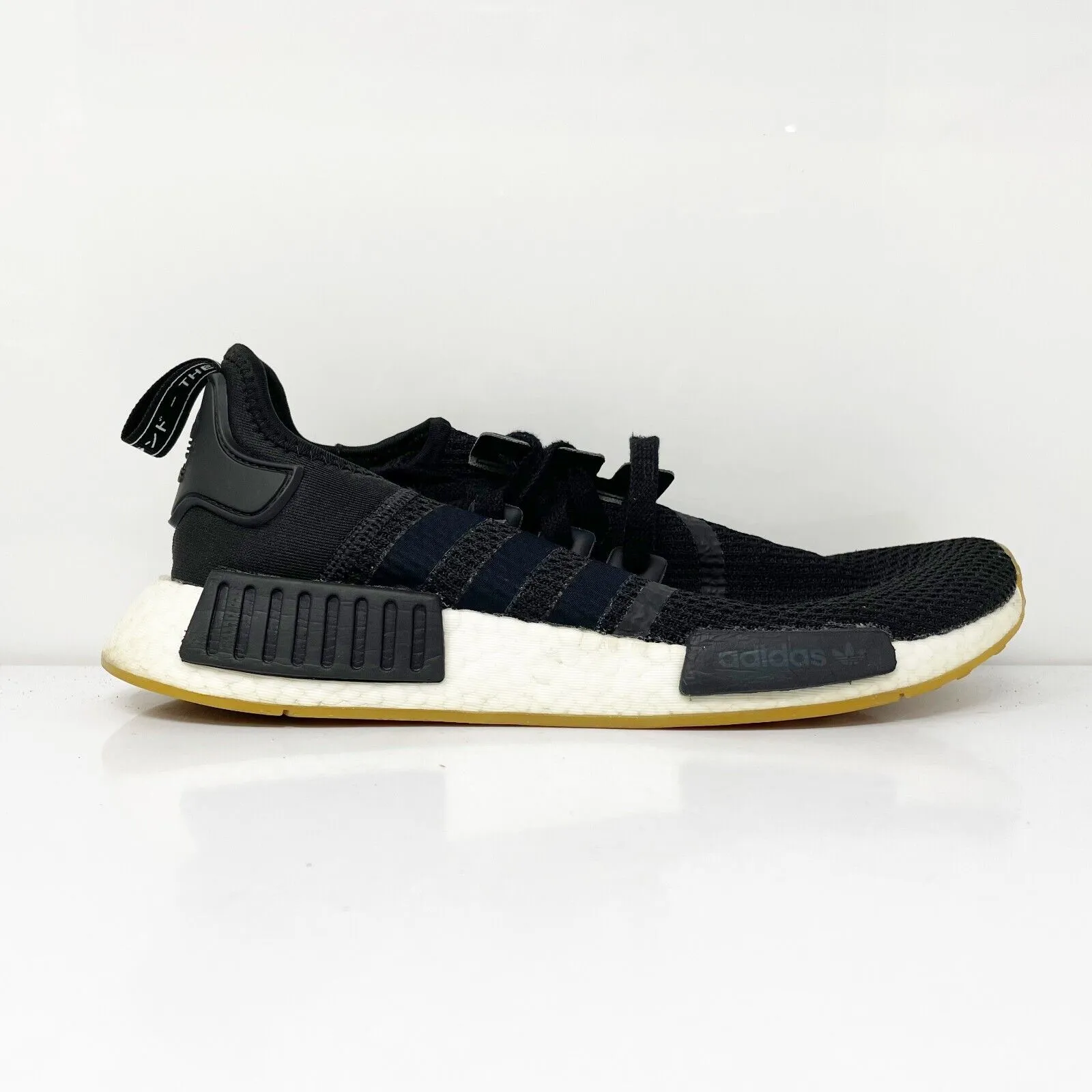 Adidas Mens NMD R1 B42200 Black Running Shoes Sneakers Size 9