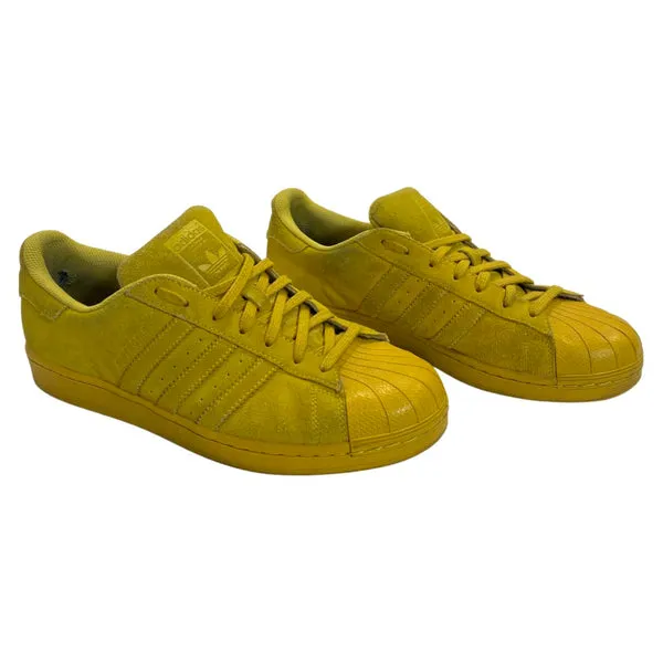 ADIDAS ORIGINALS yellow suede trainers