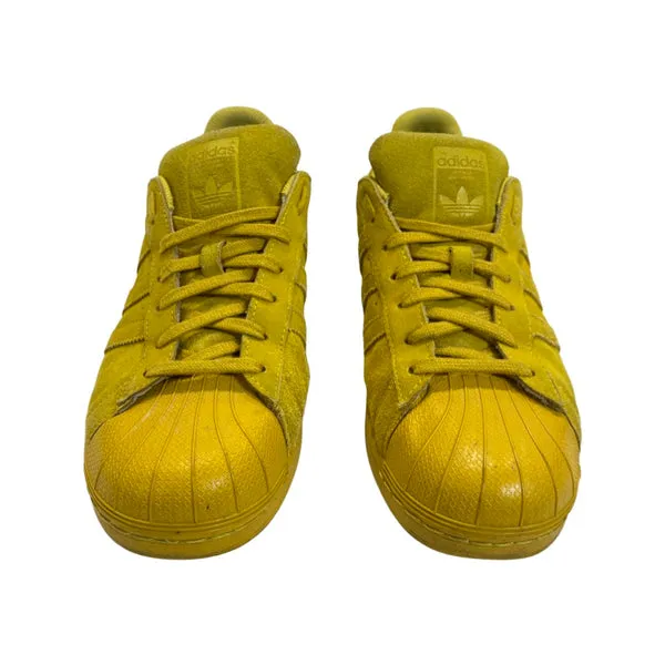 ADIDAS ORIGINALS yellow suede trainers