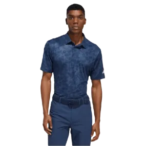 Adidas Navy Prisma-Print Polo Shirt