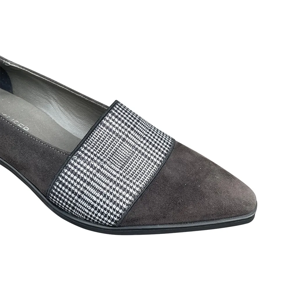 Allie Grey Suede Flat