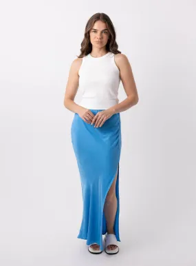 Allira Blue Cupro Skirt