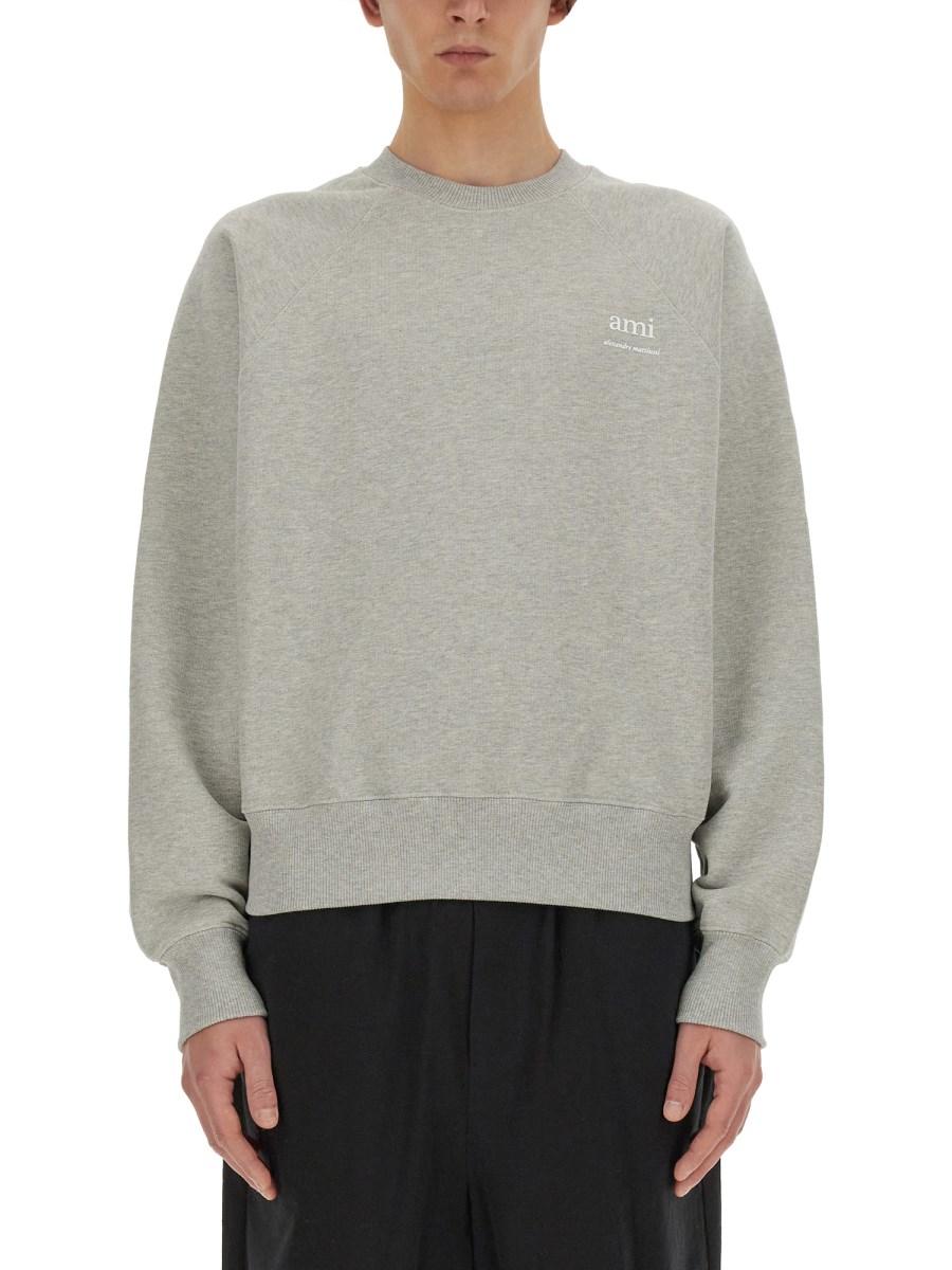 Ami Paris Logo Cotton Sweatshirt