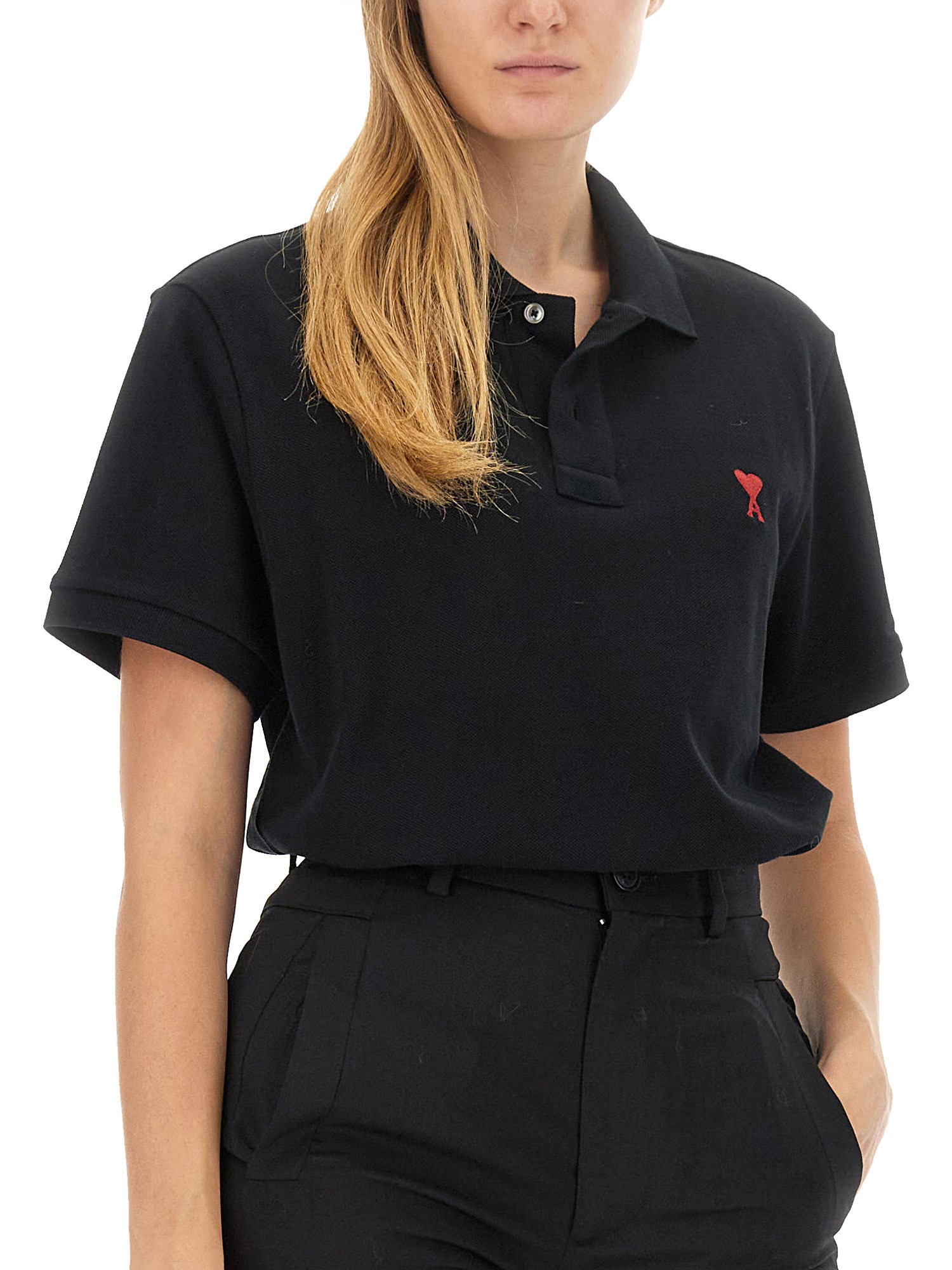 AMI Paris Polo With Logo