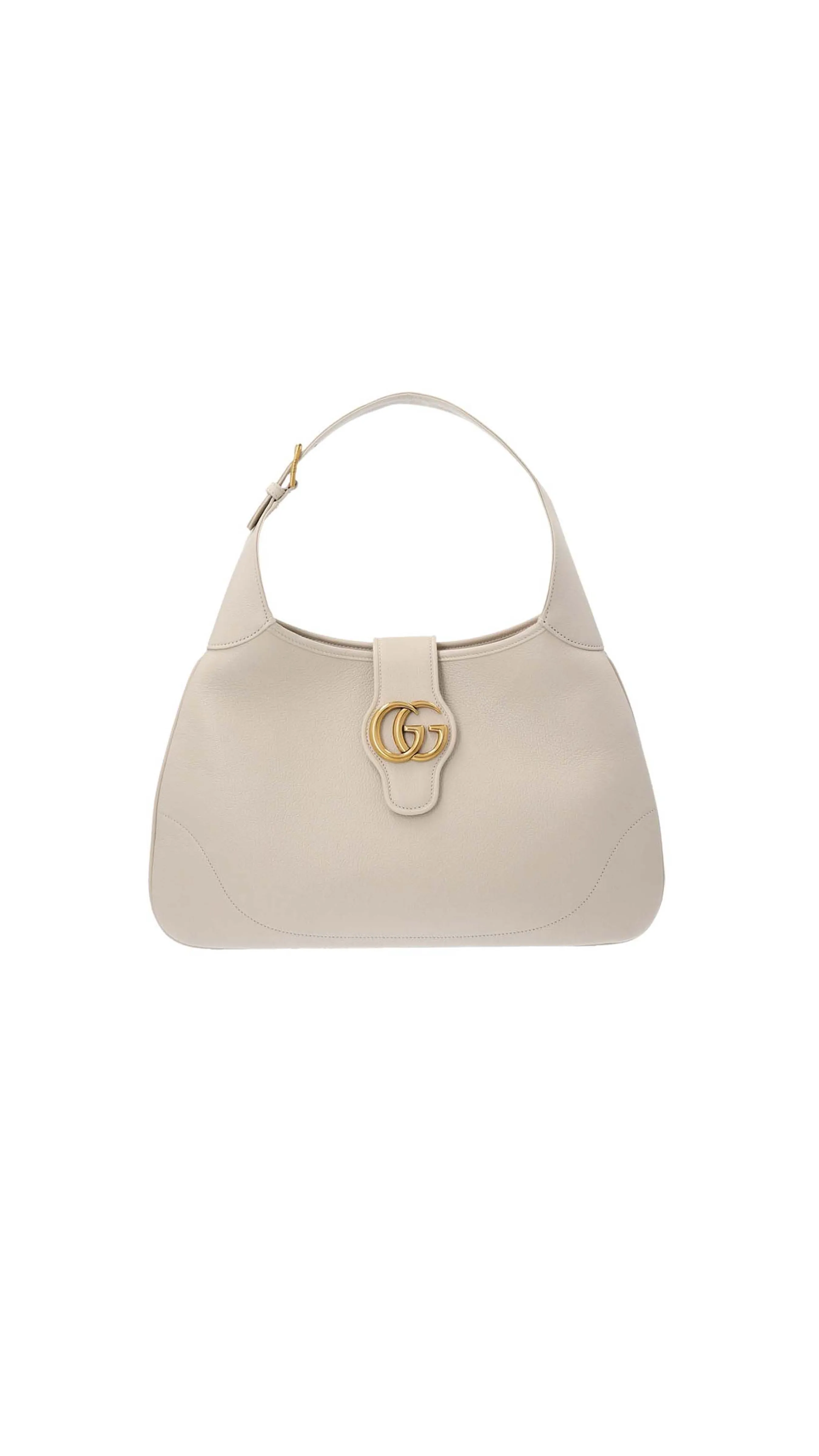 Medium White Aphrodite Shoulder Bag