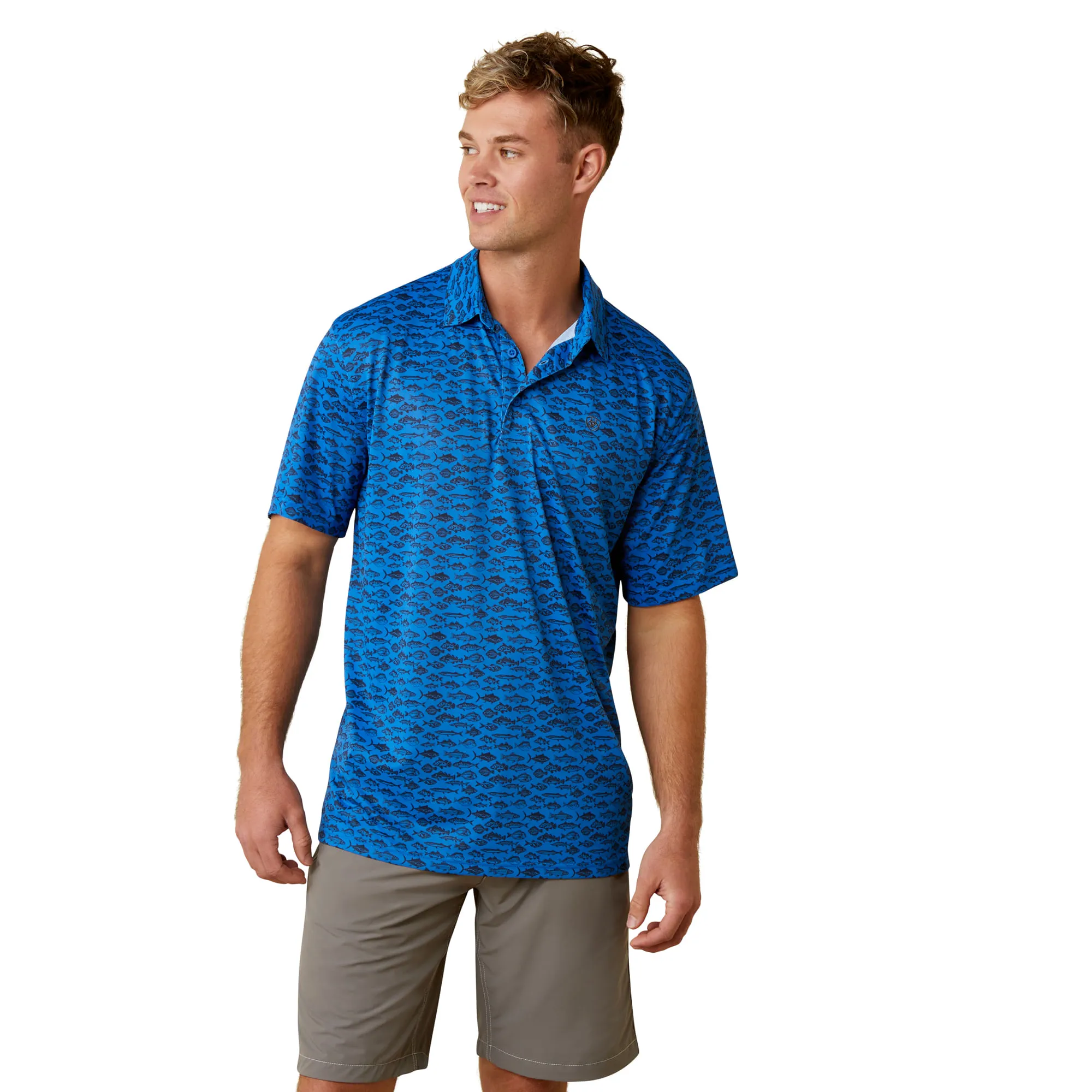 Ariat Men's All Over Print Polo