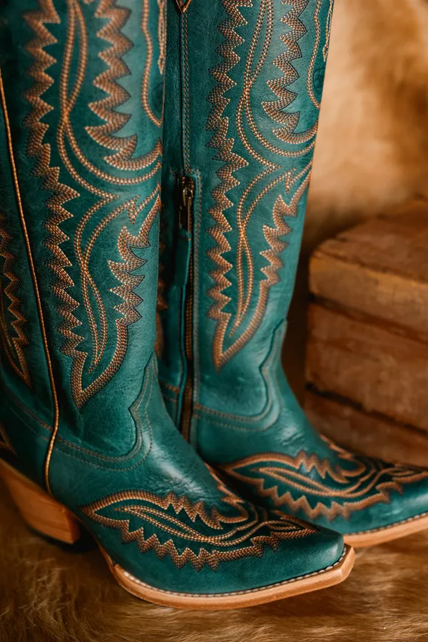 Ariat Turquoise Snip Toe Casanova Boots