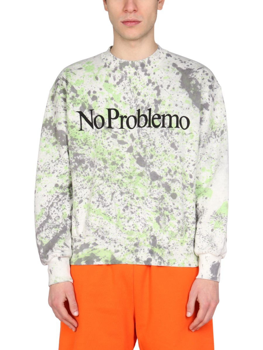 ARIES    COTTON PRINTED SWEATSHIRT