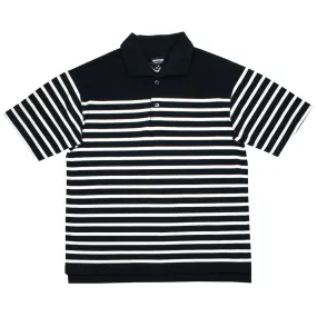 Arpenteur Polo Rachel Cotton Mesh Navy White Stripes