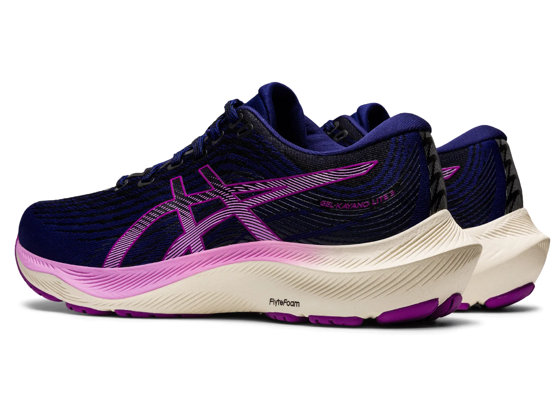 Asics Gel-Kayano Lite 3 Women's Running Shoe - Blue/White