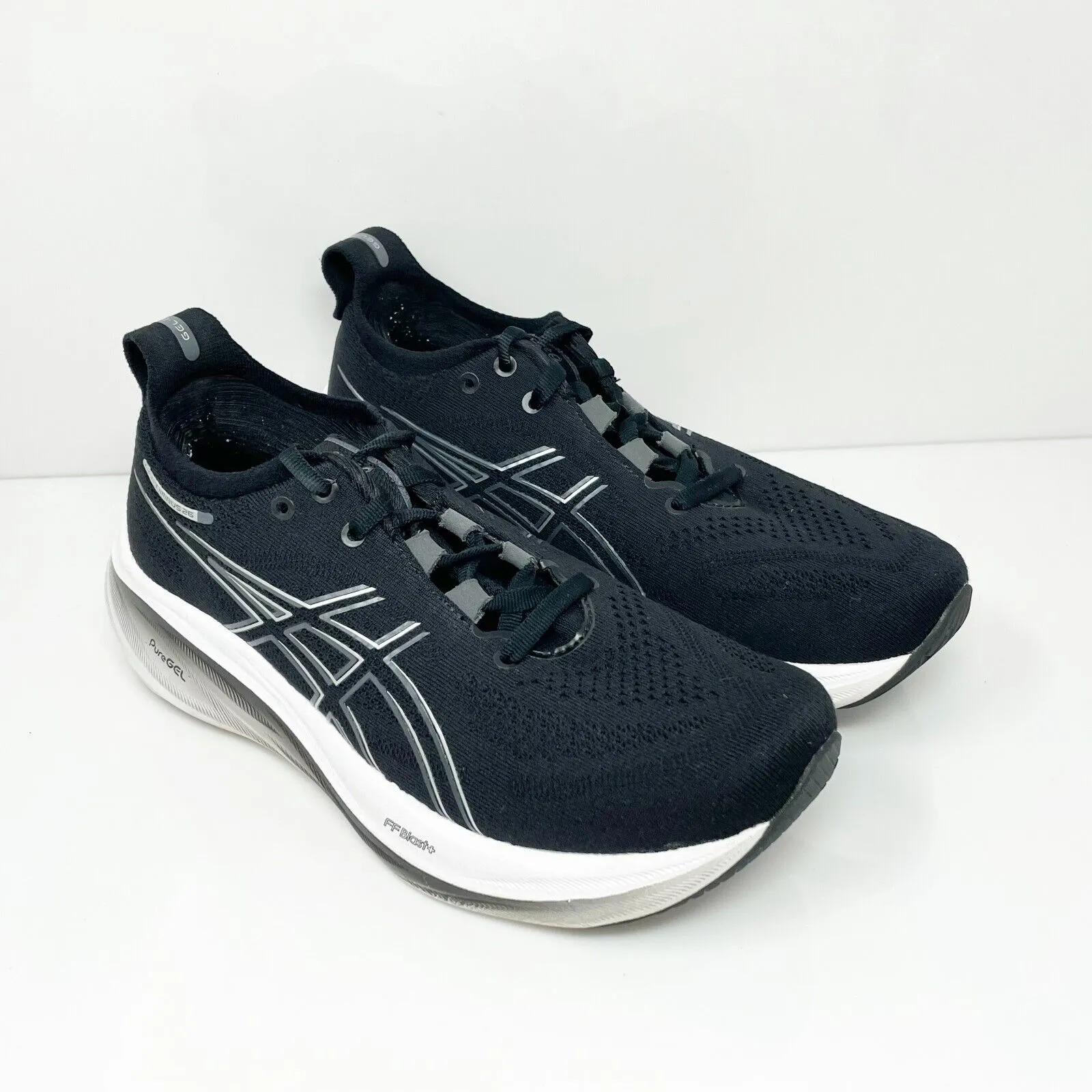 Asics Womens Gel Nimbus 26 1012B602 Black Running Shoes Sneakers Size 8 W