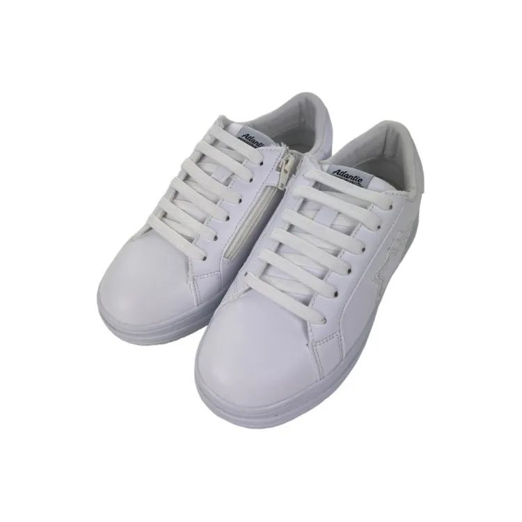 Atlantic Star REVERSE125 Lace-Up Sneakers for Boys in White