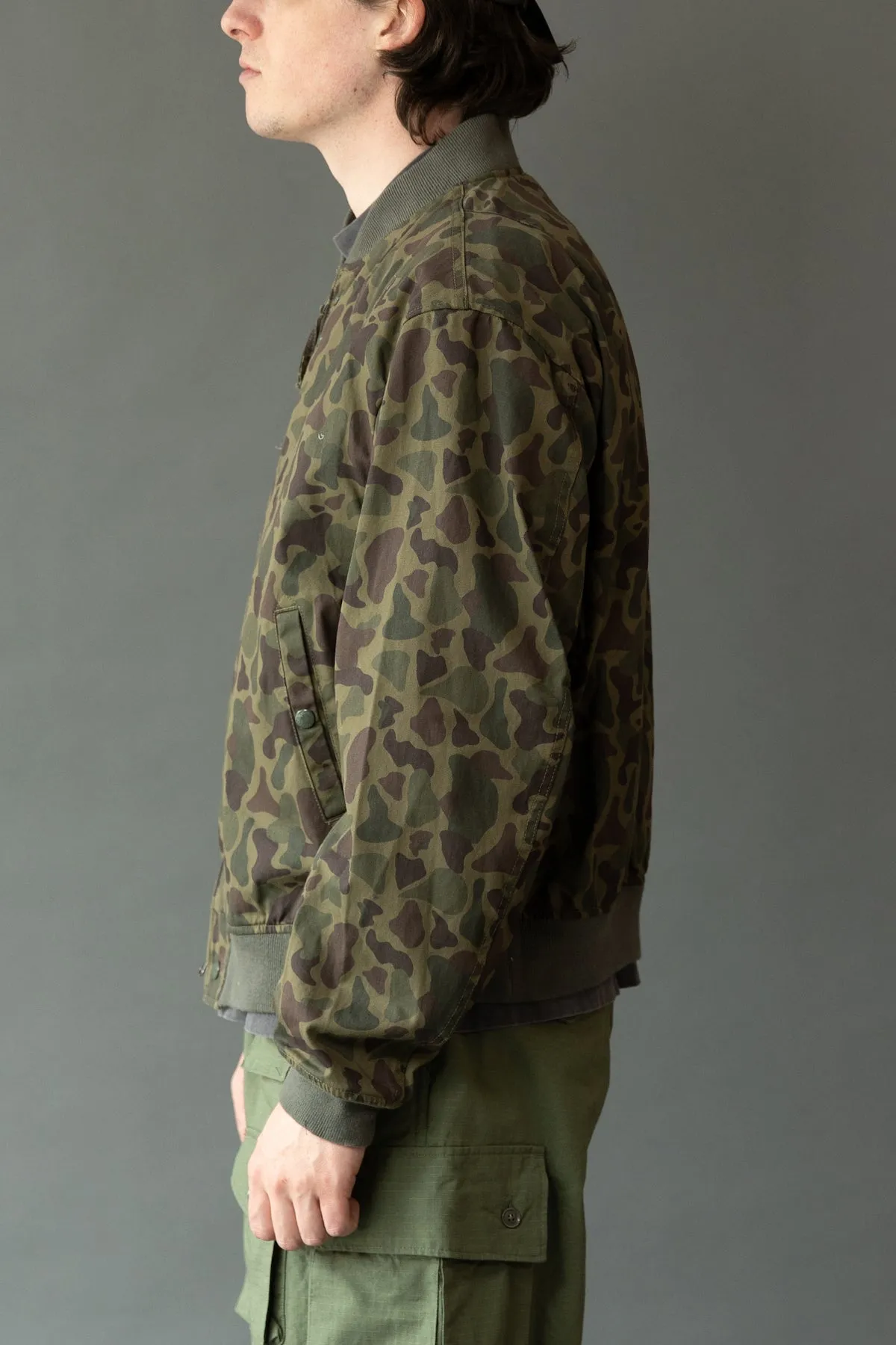 Aviator Jacket - Olive Camo 6.5oz Flat Twill