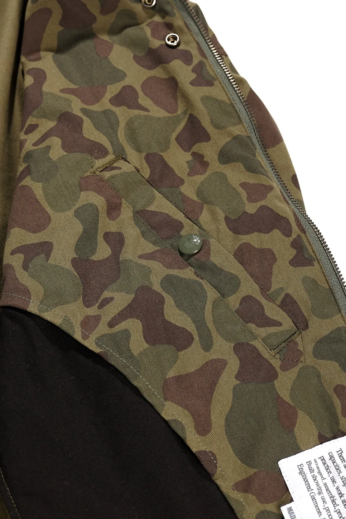 Aviator Jacket - Olive Camo 6.5oz Flat Twill