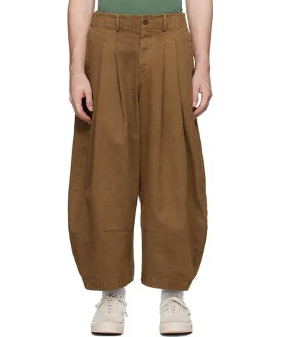 Aviva Jifei Xue Brown Cocoon Trousers