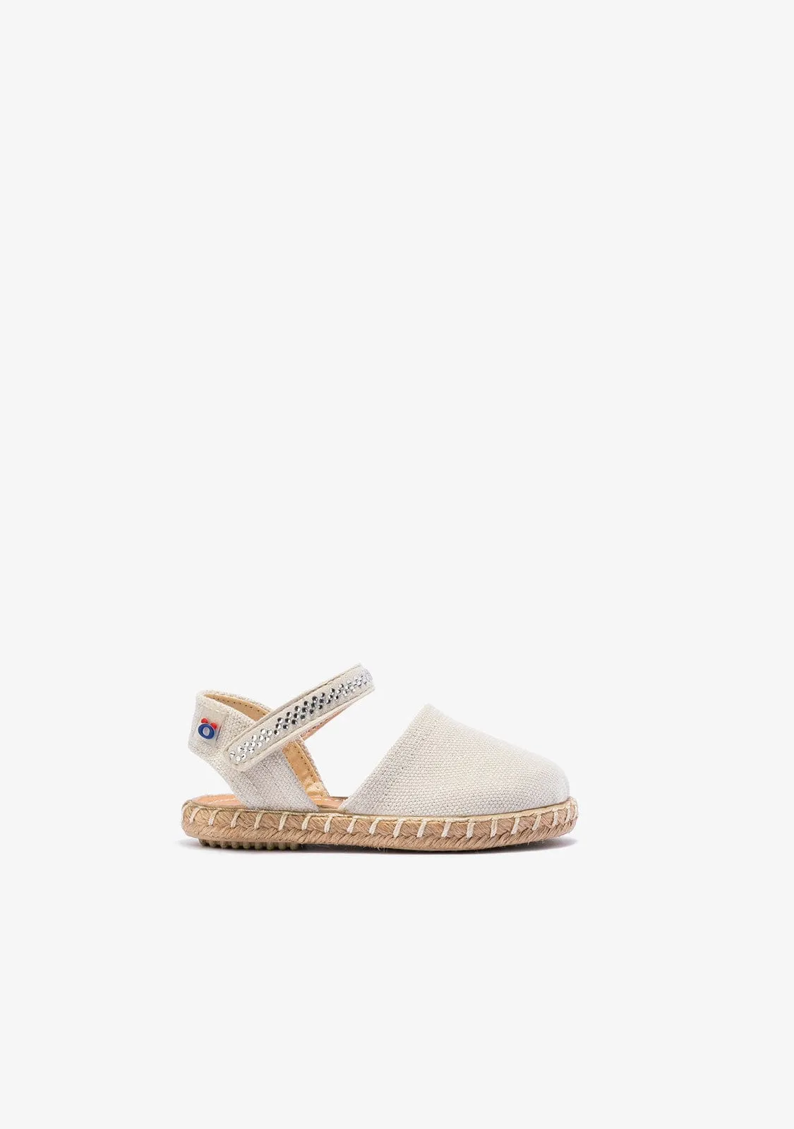 Baby's Beige Adherent Strip Espadrilles