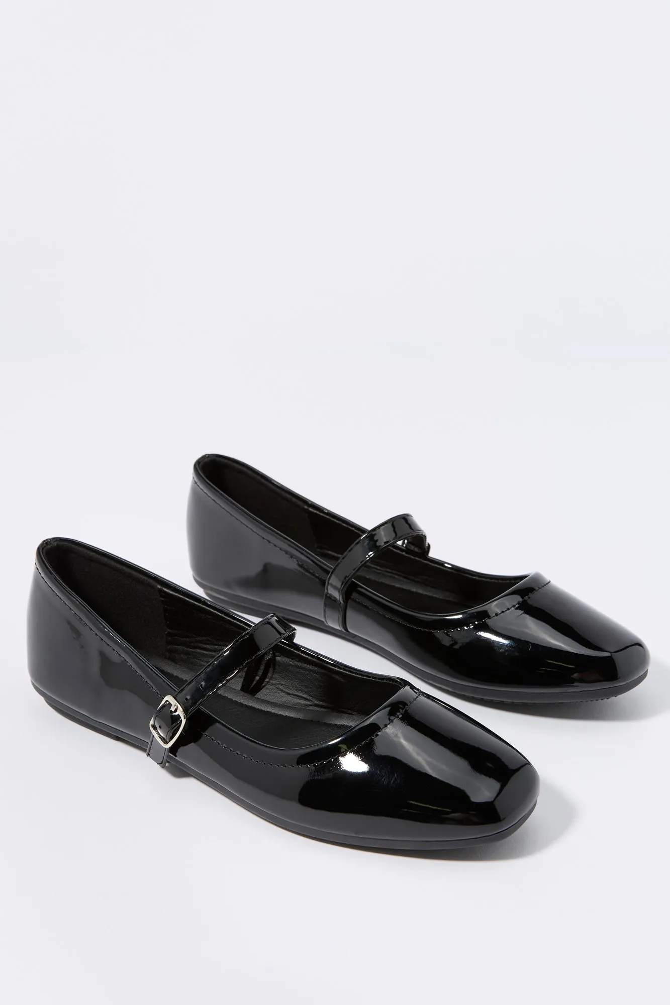 patent leather ballet flats