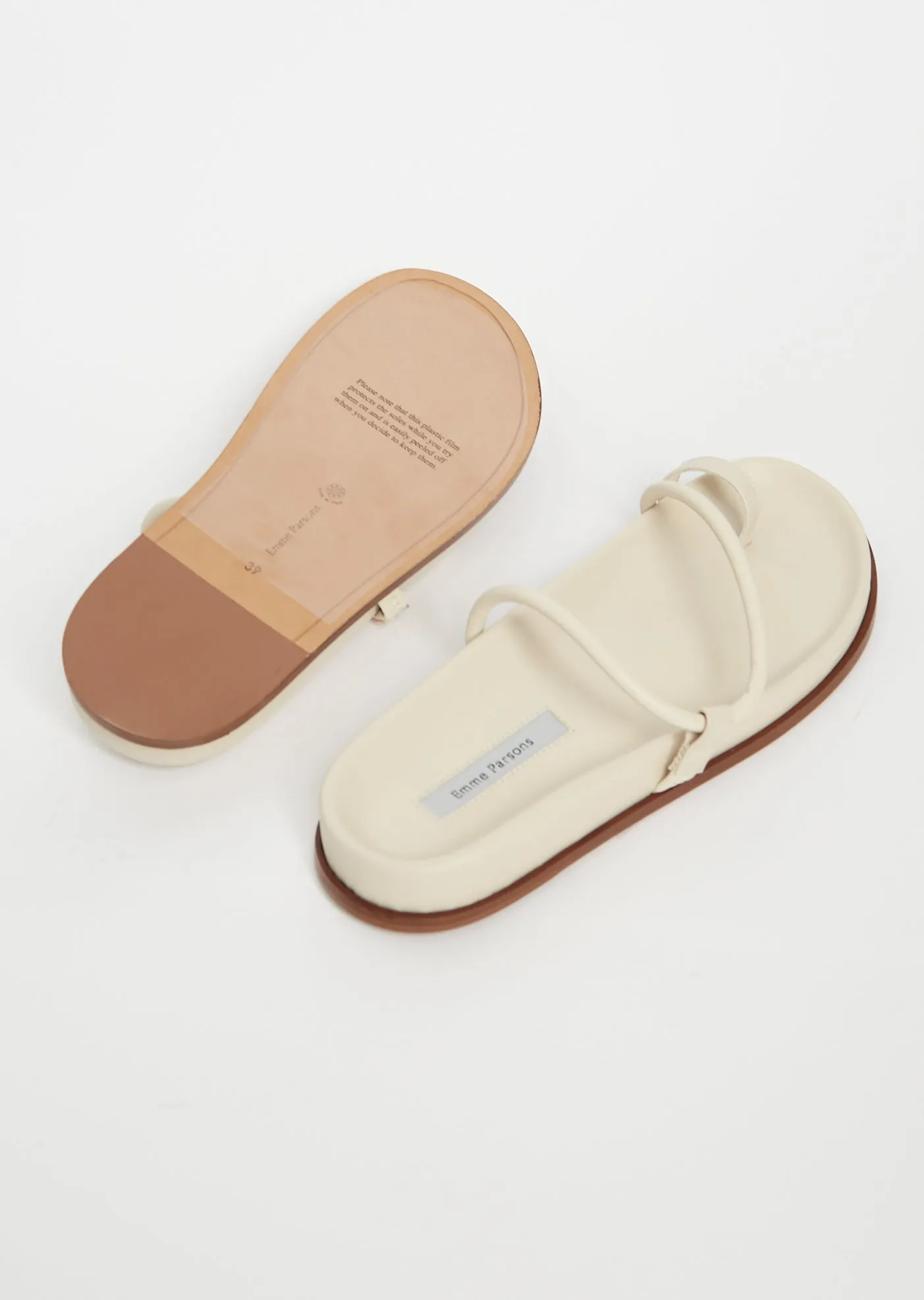 Bari Slides — Ivory Nappa