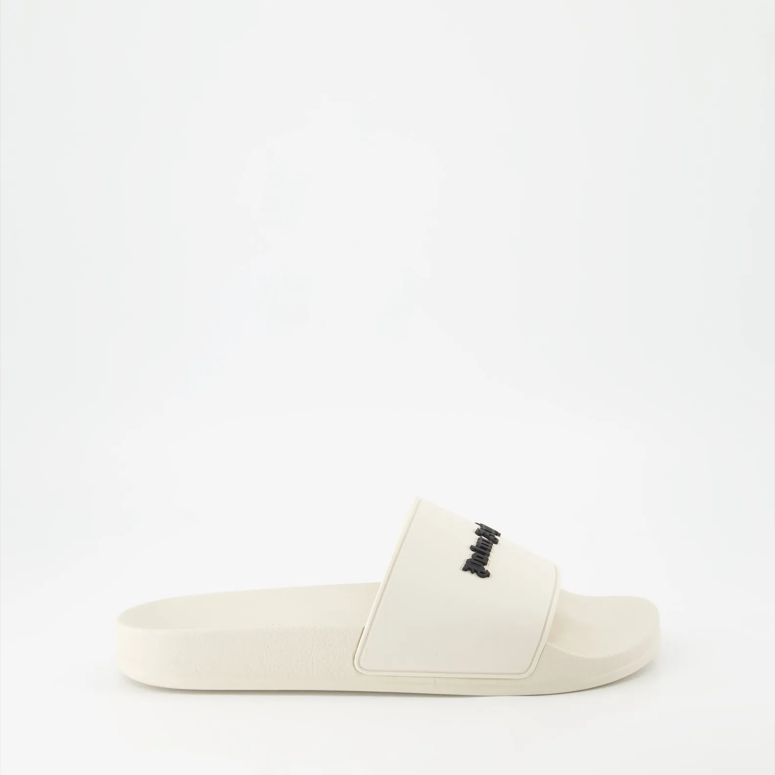 Beige Rubber Logo Slides