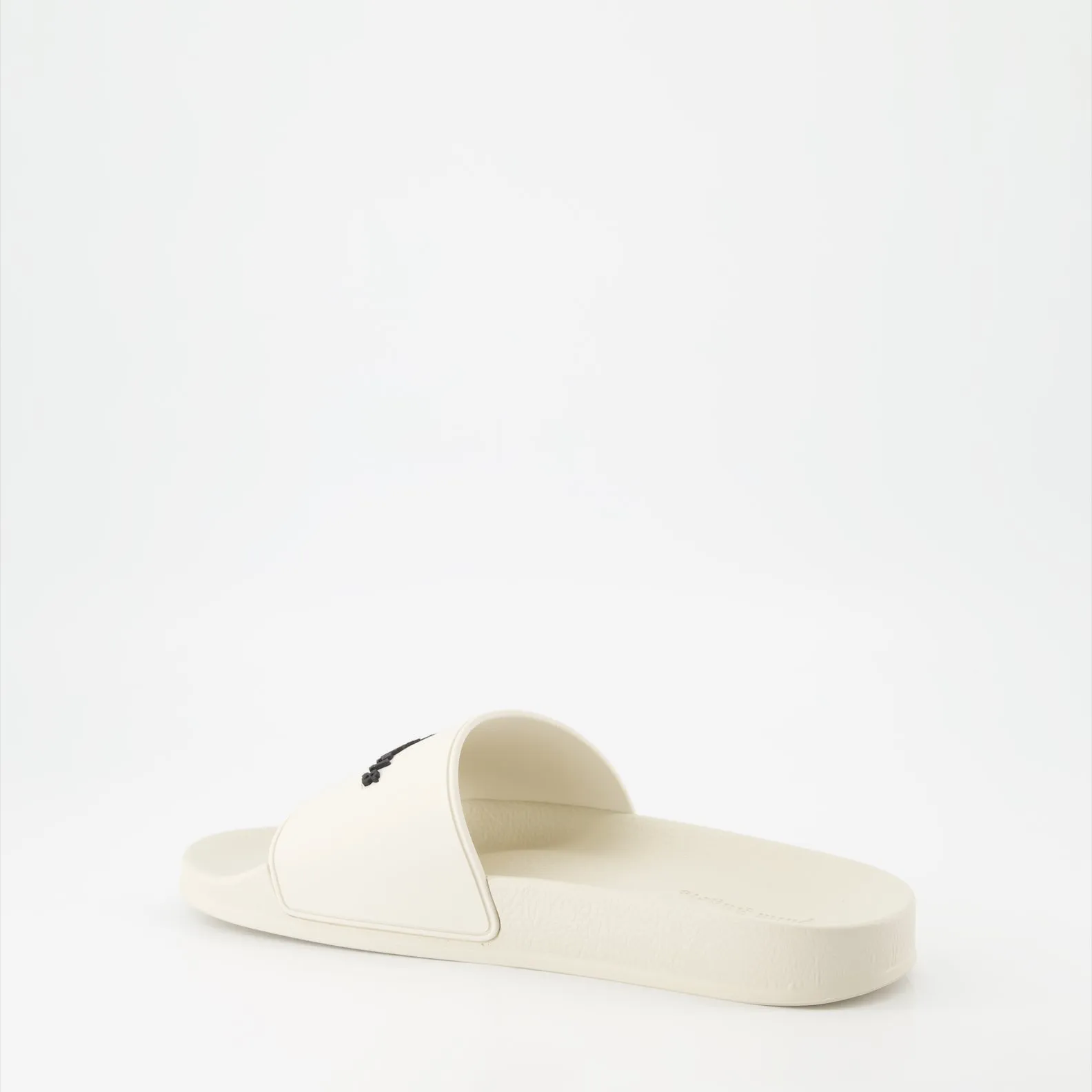 Beige Rubber Logo Slides