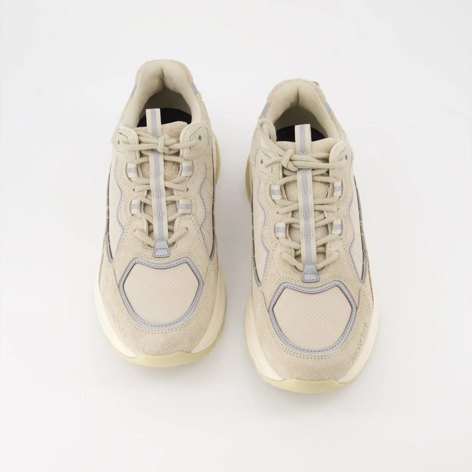 Beige Suede Lite Runner Sneakers