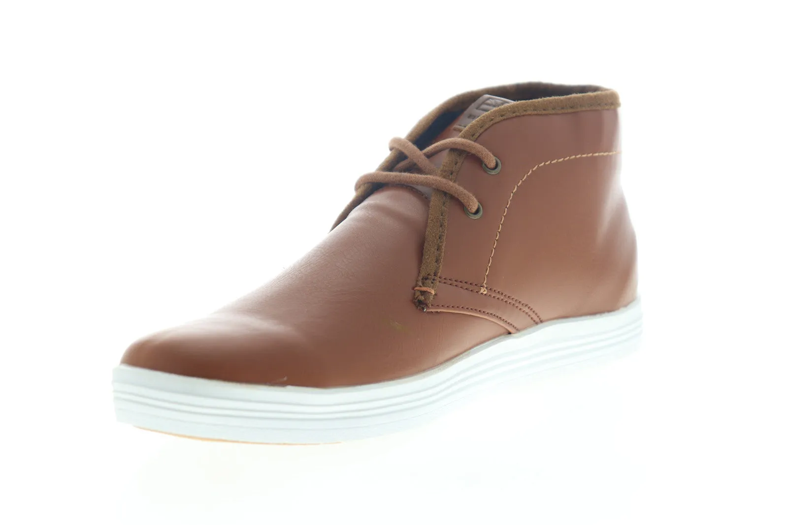 Ben Sherman Men's Tan Brown Chukka Boots - Mid Top Lace Up Chukkas