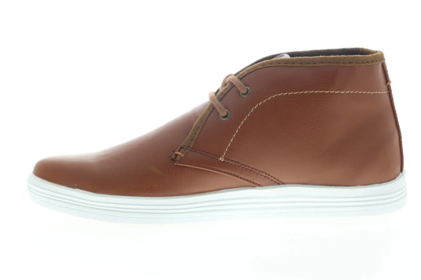 Ben Sherman Men's Tan Brown Chukka Boots - Mid Top Lace Up Chukkas