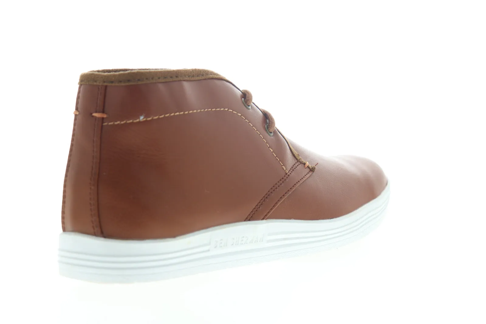 Ben Sherman Men's Tan Brown Chukka Boots - Mid Top Lace Up Chukkas