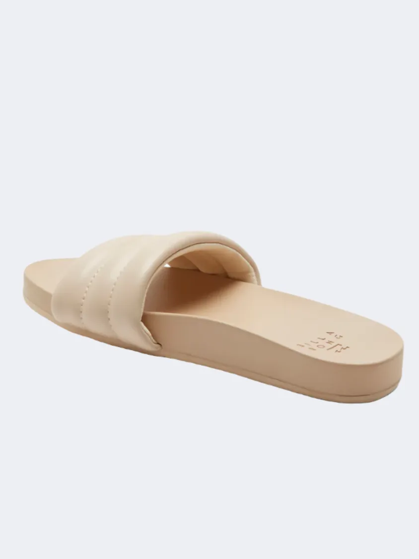 Billabong Playa Vista Women Beach Slippers Cashew Beige