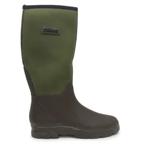 Bison Long Boots Dark Brown Olive - UK 11