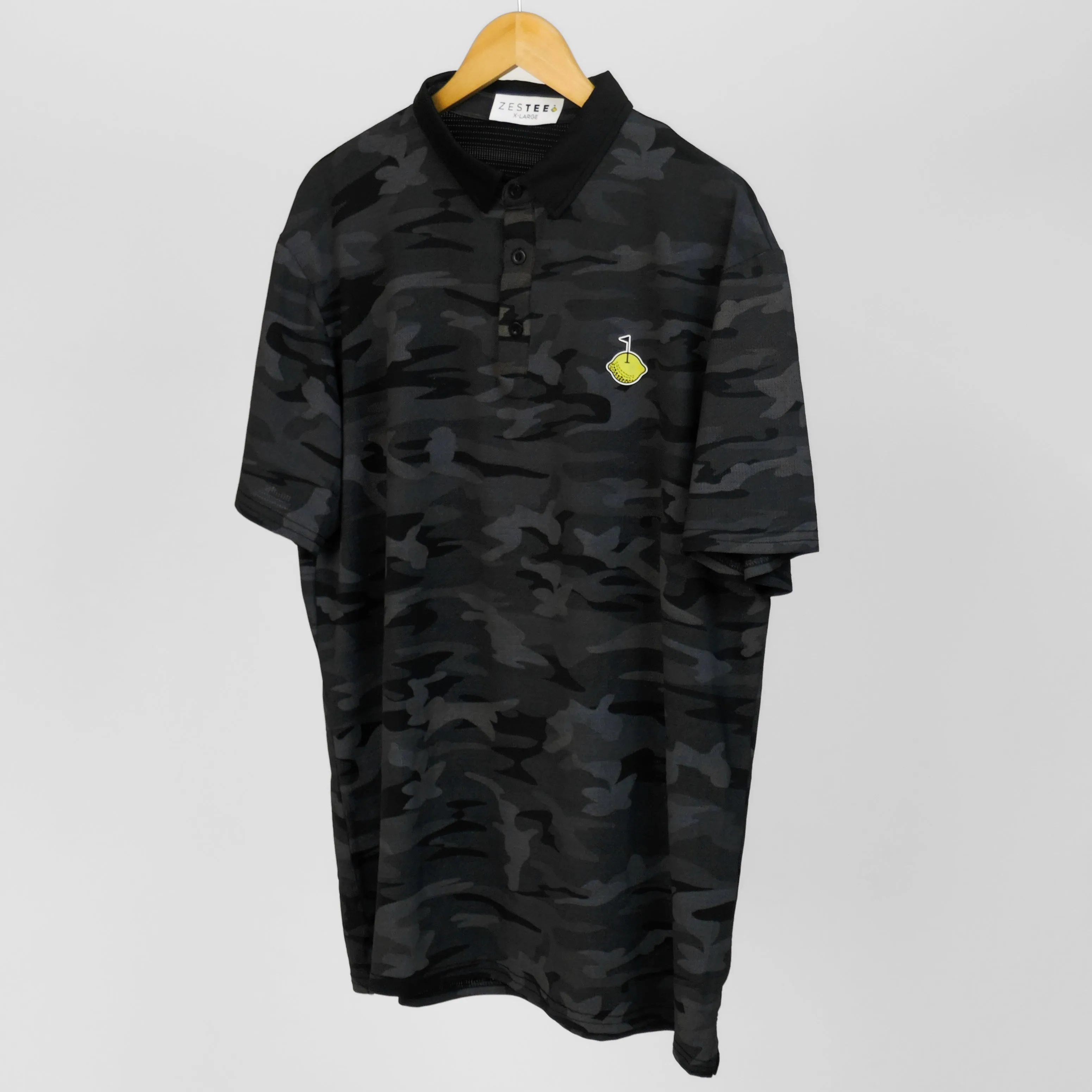 Black Camouflage Polo