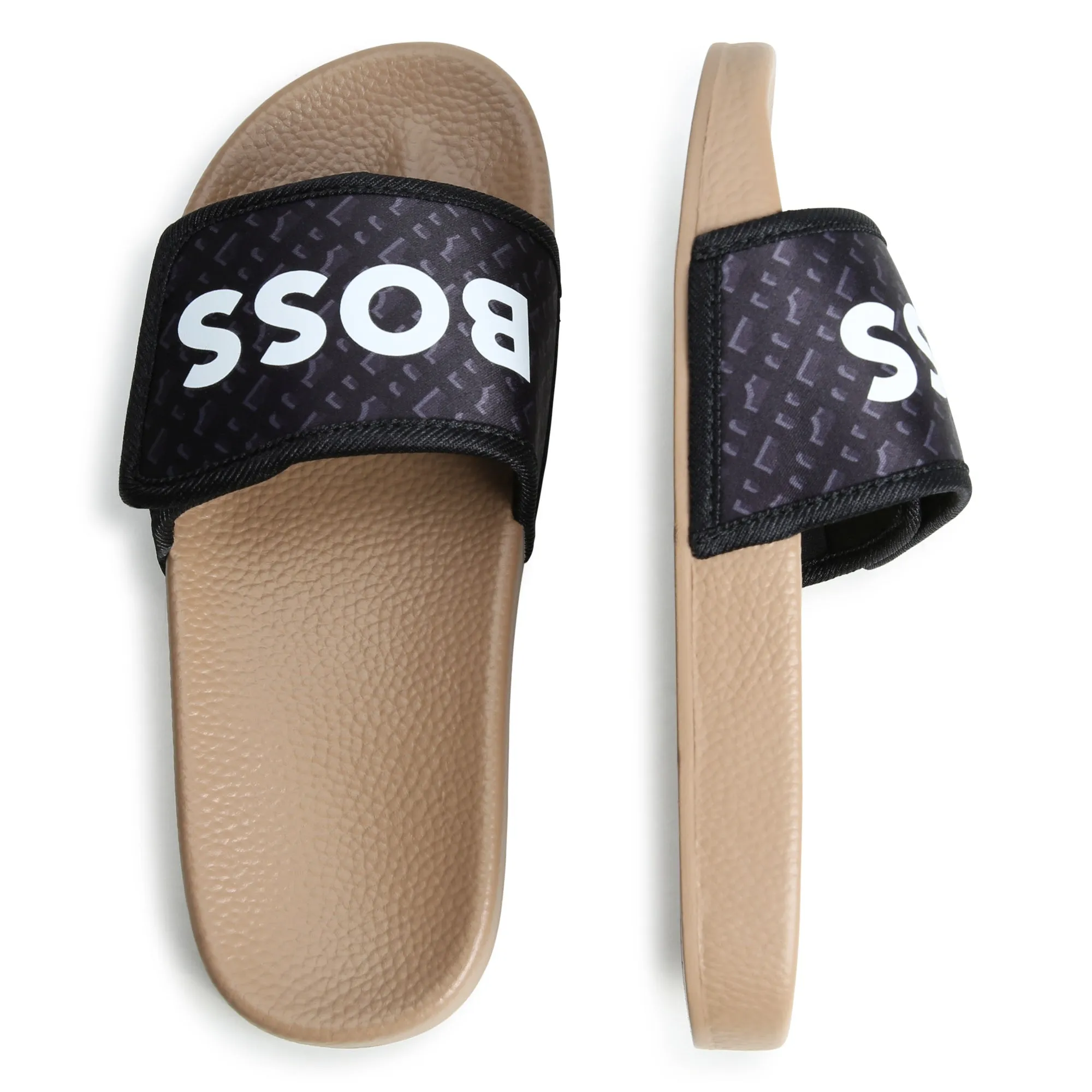 Black Logo Pool Slides