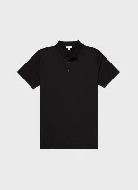 Black Sea Island Cotton Polo Shirt for Men