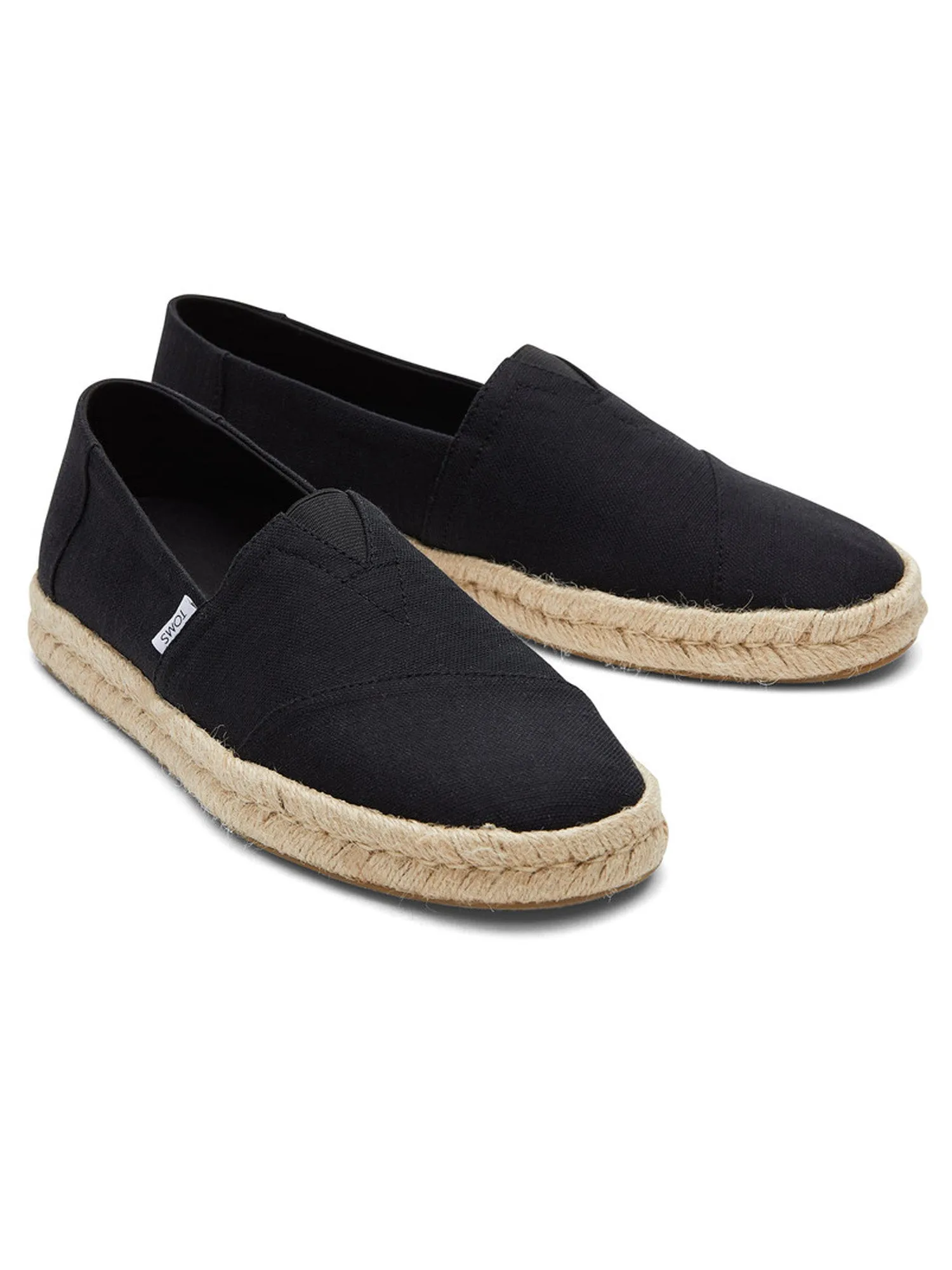 Black Wrap Jute Espadrilles