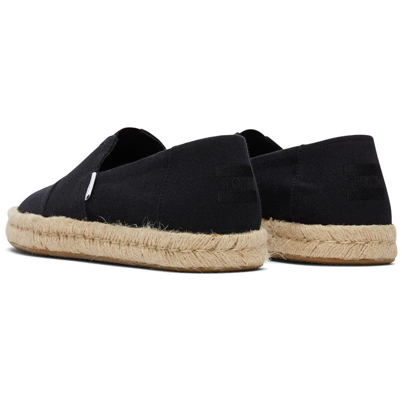 Black Wrap Jute Espadrilles