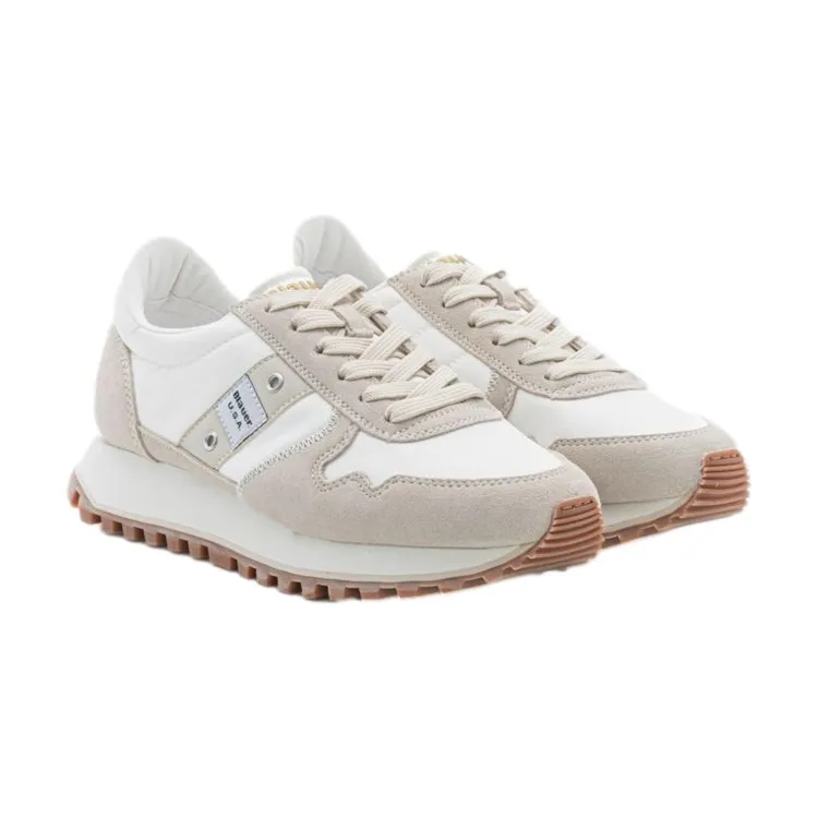 White Lace-Up Women's Sneakers Blauer S4MILLEN01/NYG