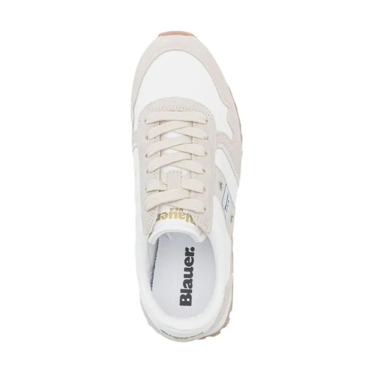 White Lace-Up Women's Sneakers Blauer S4MILLEN01/NYG