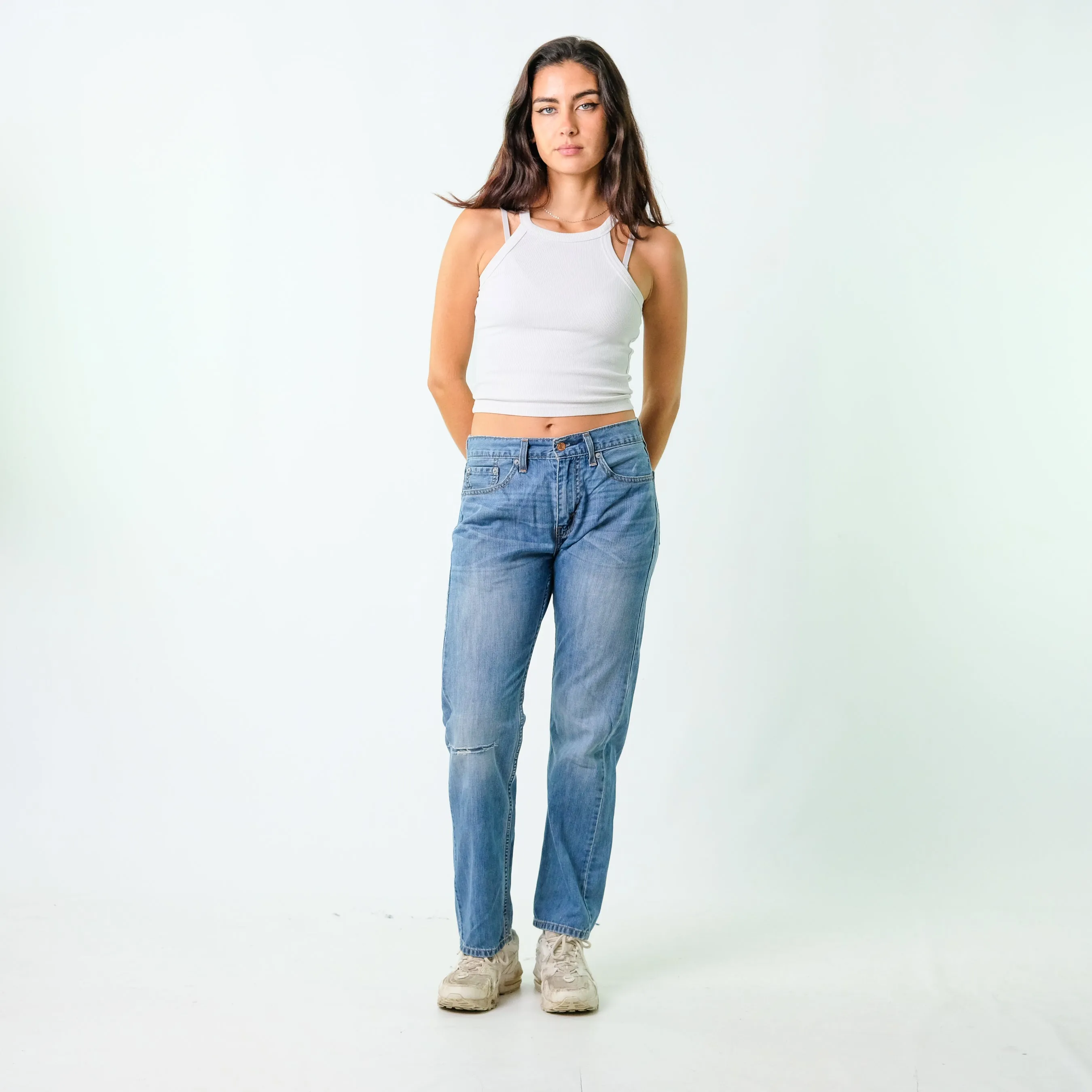 Blue 90s Levi's Denim Jeans Baggy Pants (30x30)