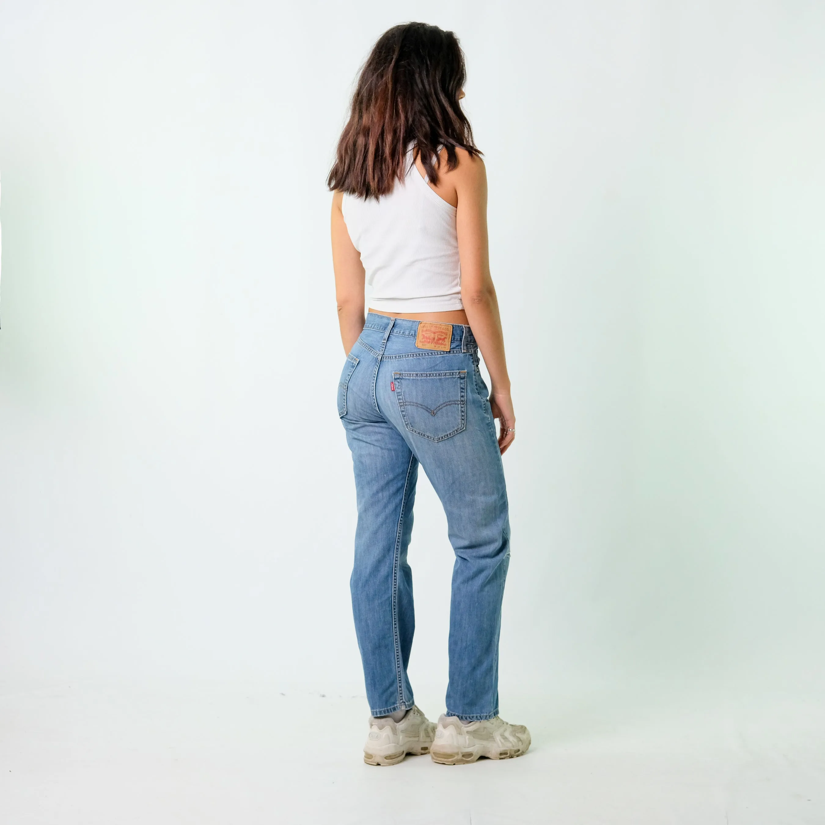 Blue 90s Levi's Denim Jeans Baggy Pants (30x30)