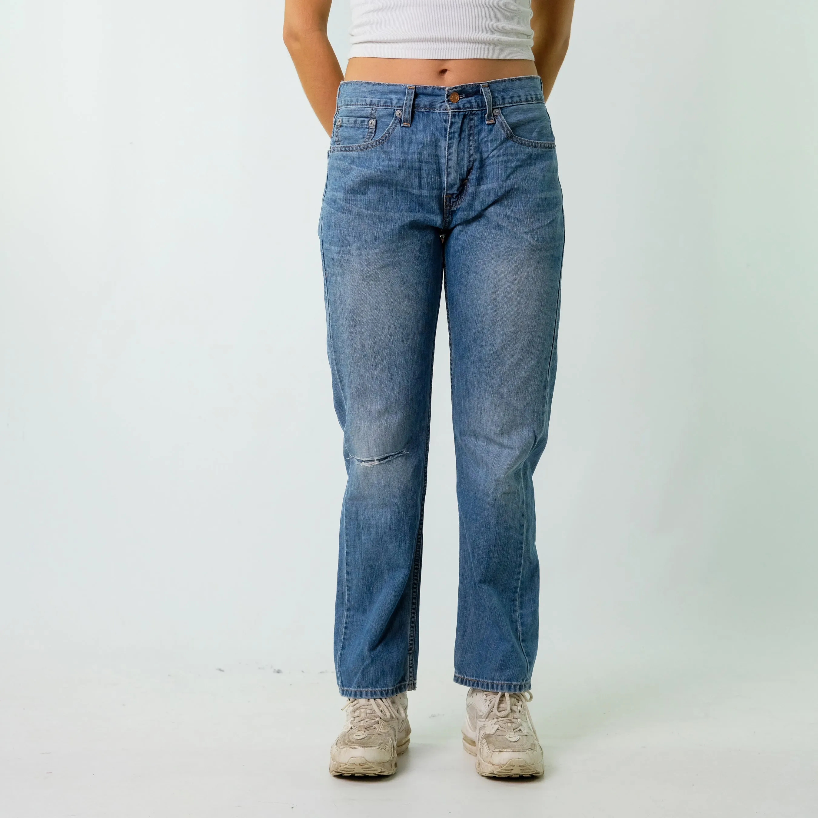 Blue 90s Levi's Denim Jeans Baggy Pants (30x30)